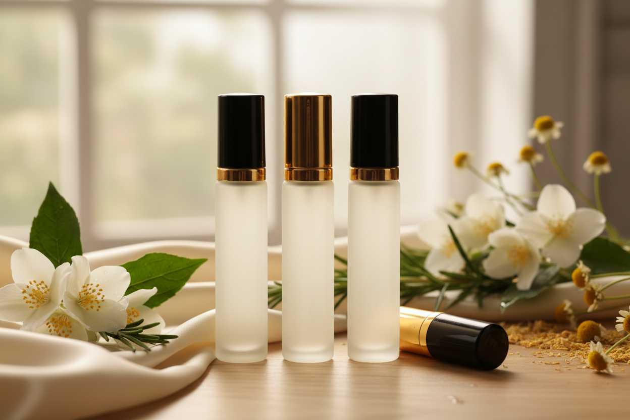 this theme but use roll on perfume bottles and no labels on them